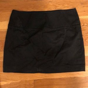 Black mini skirt